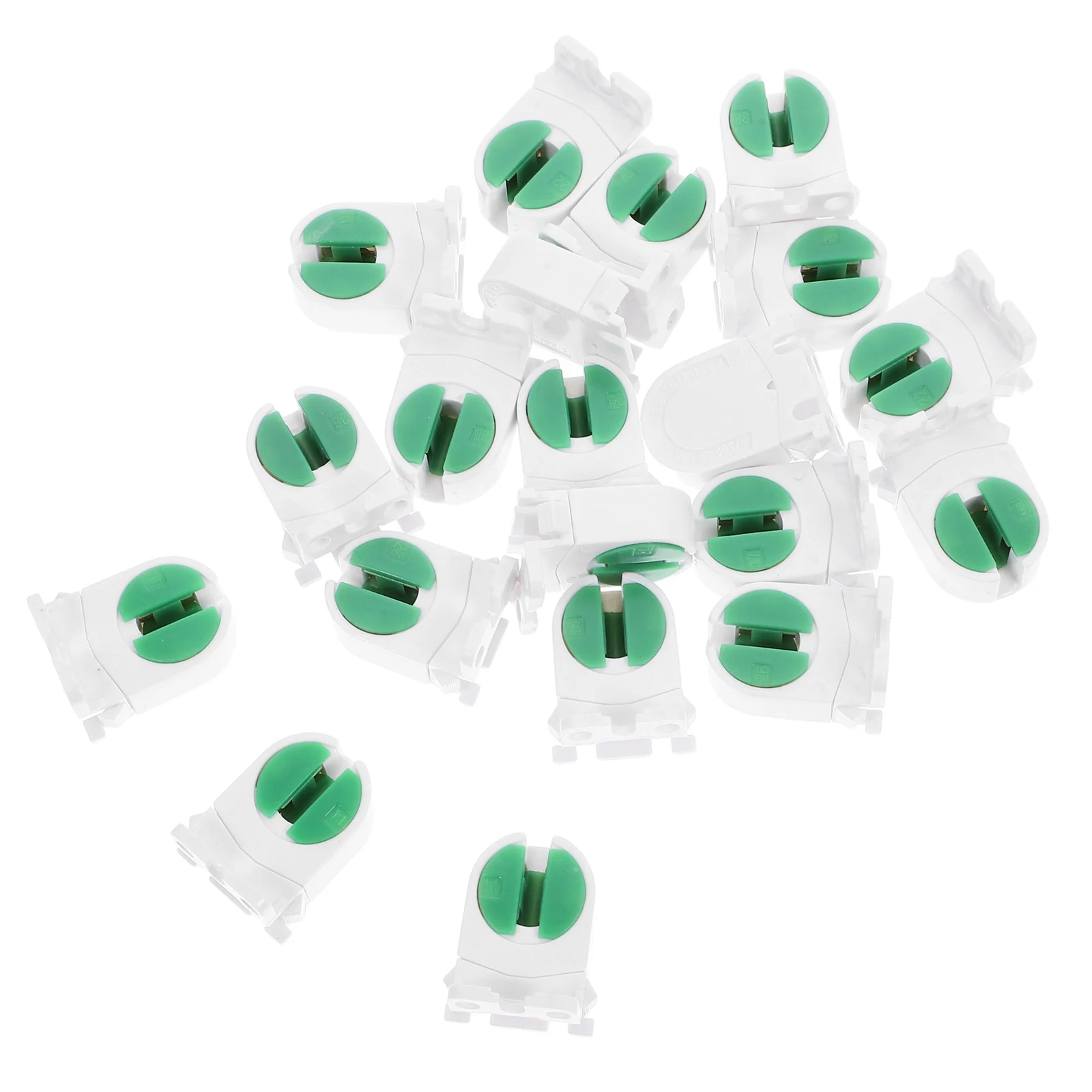 

20 Pcs LED Fluorescent Lamp Holder Light Bulb Converter Sockets Replacement Durable Kitchen Bedroom Shop Restaurant