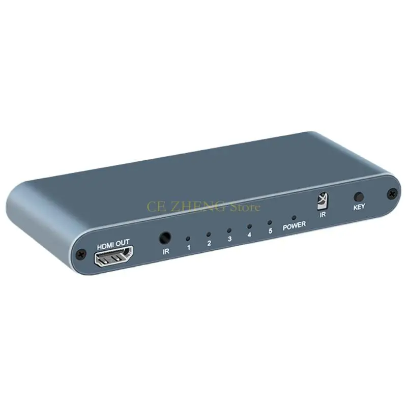 

E56B 2.1 HDTV Auditory Shared Screen Switching Box 5 In 1 Out with 8K Resolution