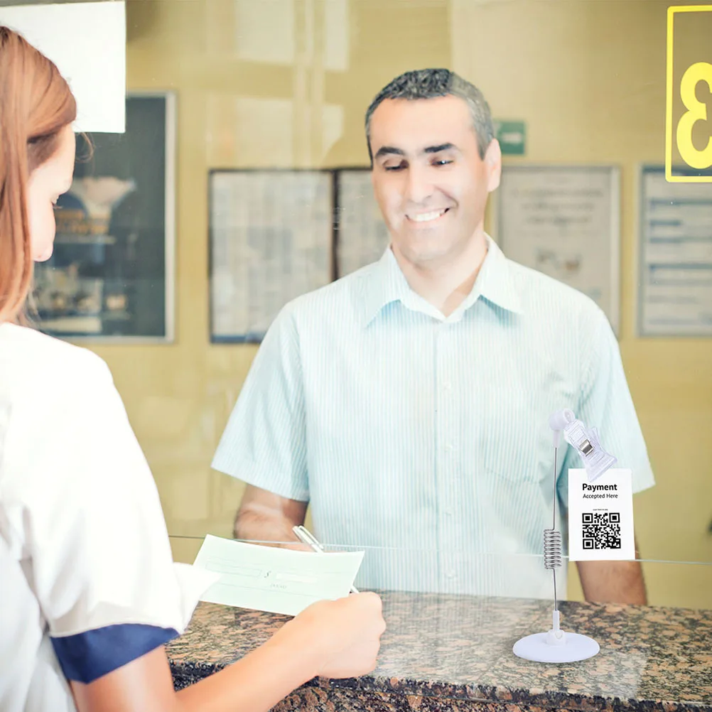 

5Pcs Price Tag Display Stand Label Holder Lightweight Advertising Clip Rack for Retail Stores Exhibitions Food Signage