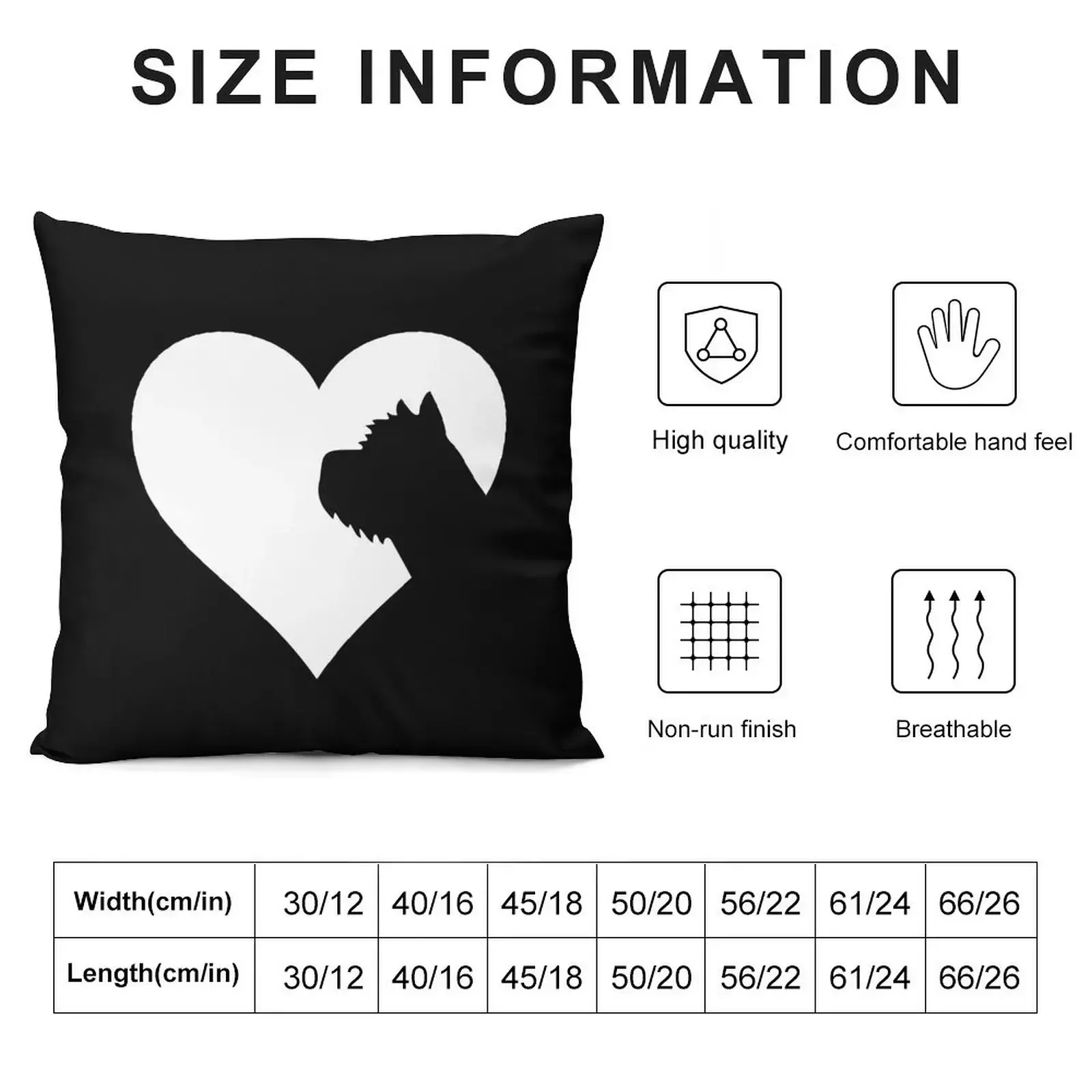 The Heart of the Cairn Terrier Lover Throw Pillow autumn decoration Luxury Pillow Case pillow