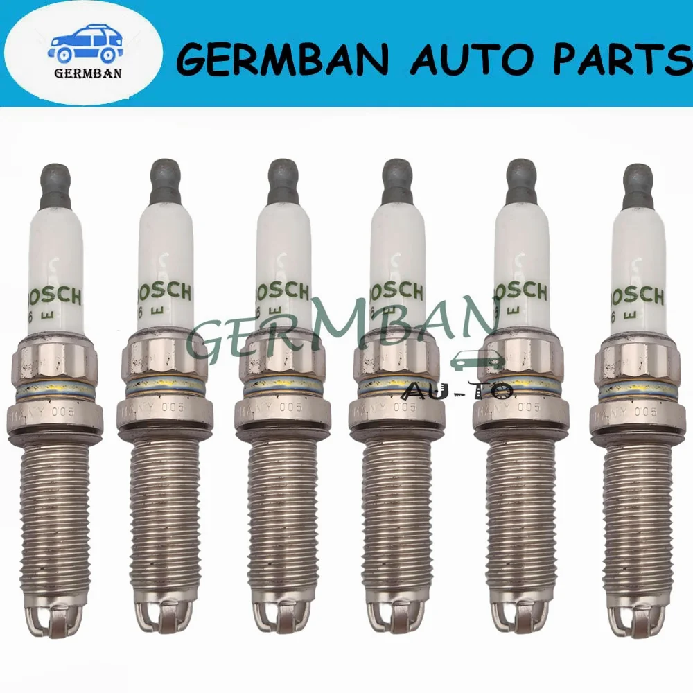 Jeu de bougies d'allumage 12120037244, 6 pièces, pour BMW E60 E90 E92 E93 Z4 335i 740i 335is Xdrive, pièces d'allumage de moteur
