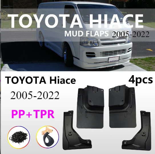 For Toyota Hiace 2005-2010 2012 2019 2023 Set Of Front & Rear Mud Flap Splash Guards Mopar OEM