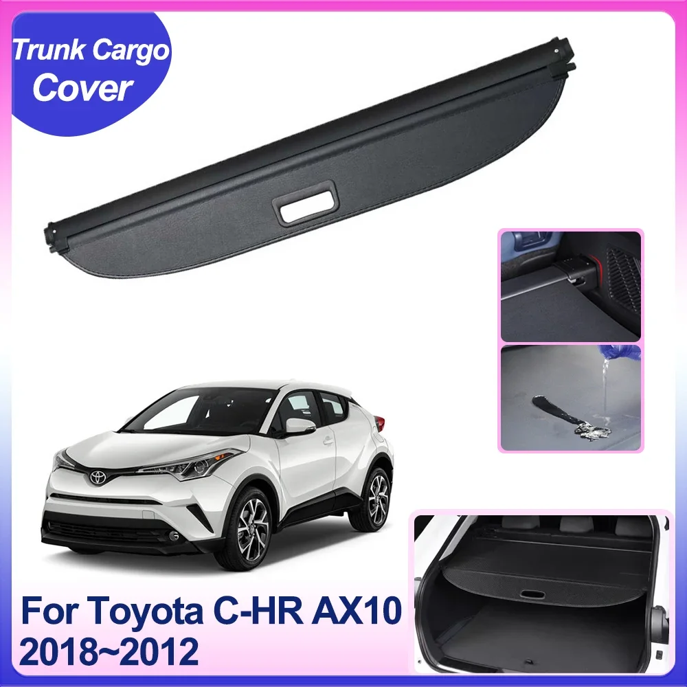 

Trunk Cargo Cover for Toyota C-HR CHR AX10 AX50 2018~2022 Rear Security Partition Board Privacy Shield Shade Curtain Accessories