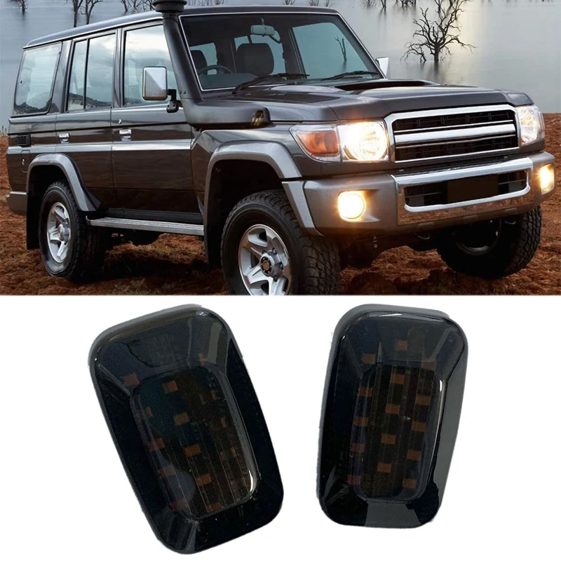 Car Side Marker Lights LED Turn Signal Lamp Indicator for Land Cruiser 70 80 100 Series 1998-2007