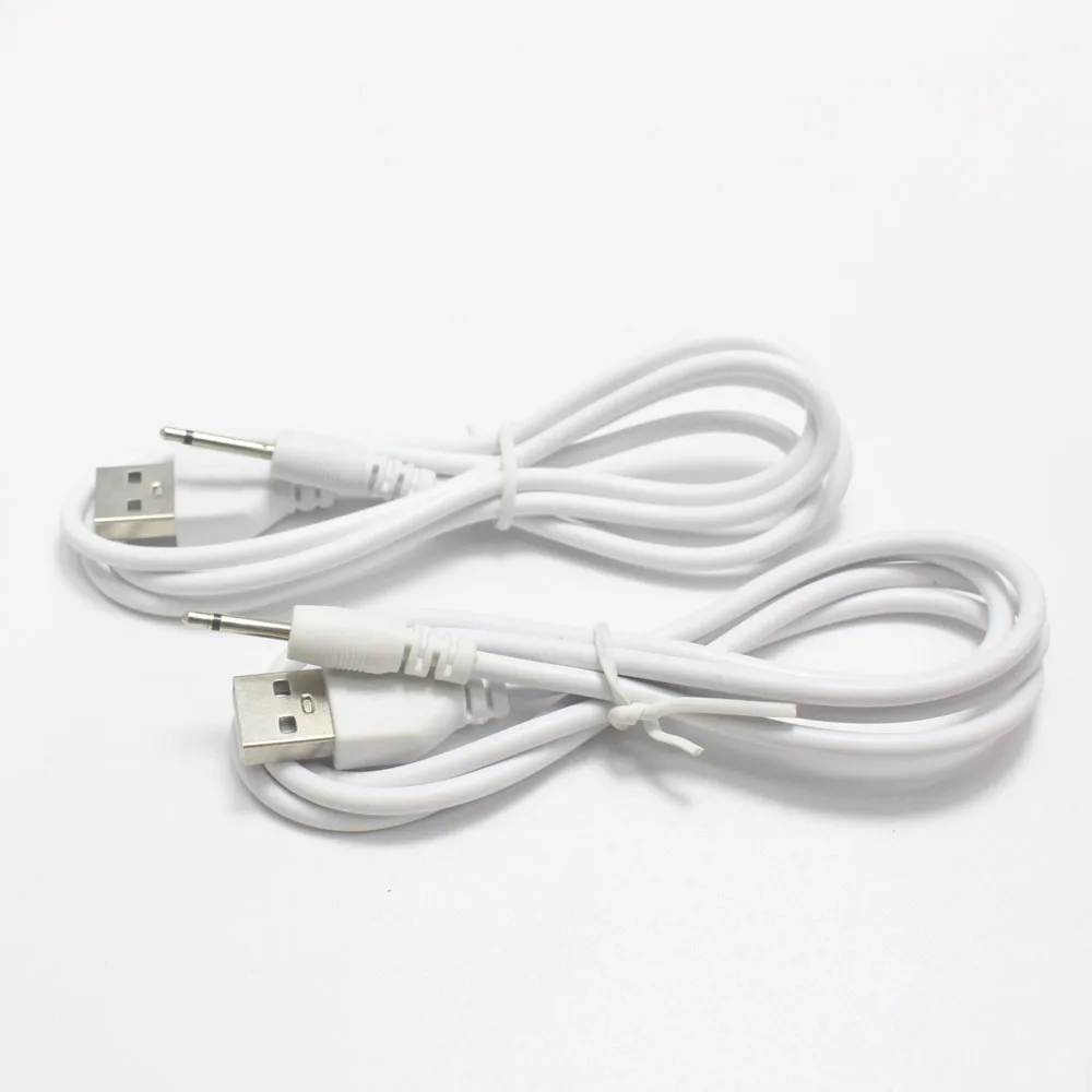 1 Uds 1m 2,5 USB USB2.5 Mono línea de audio USB 2,0 a DC 2,5*17,4mm/ 2,5*14,4mm 2A línea de carga USB Jack enchufe Aux cable de Audio