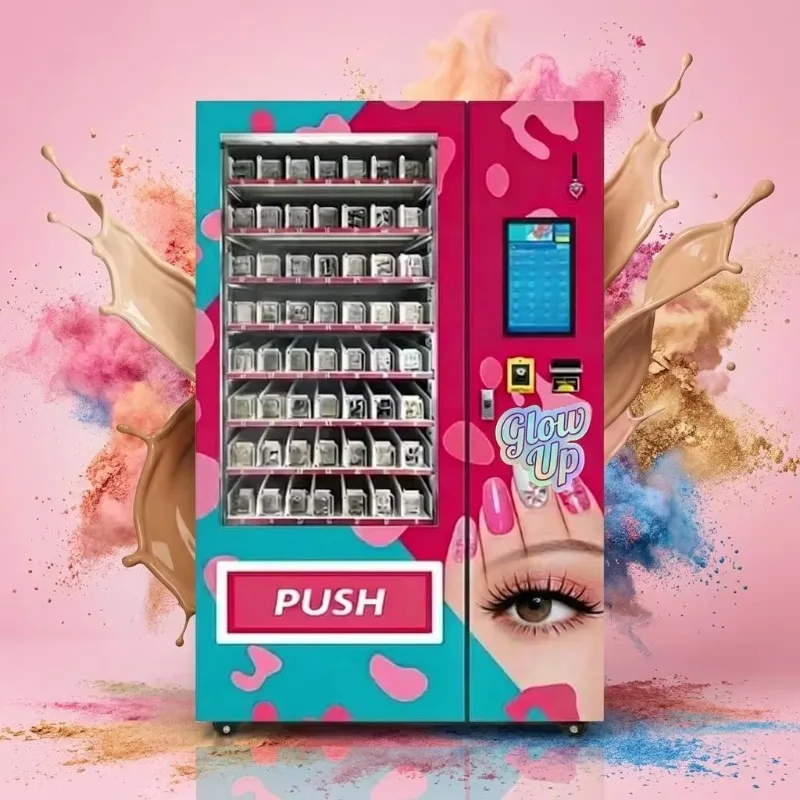 FL Public Retail Cosmetic Vending Machine Automatic Beauty False Lashes Nail Art Vending Machine For Convention Center