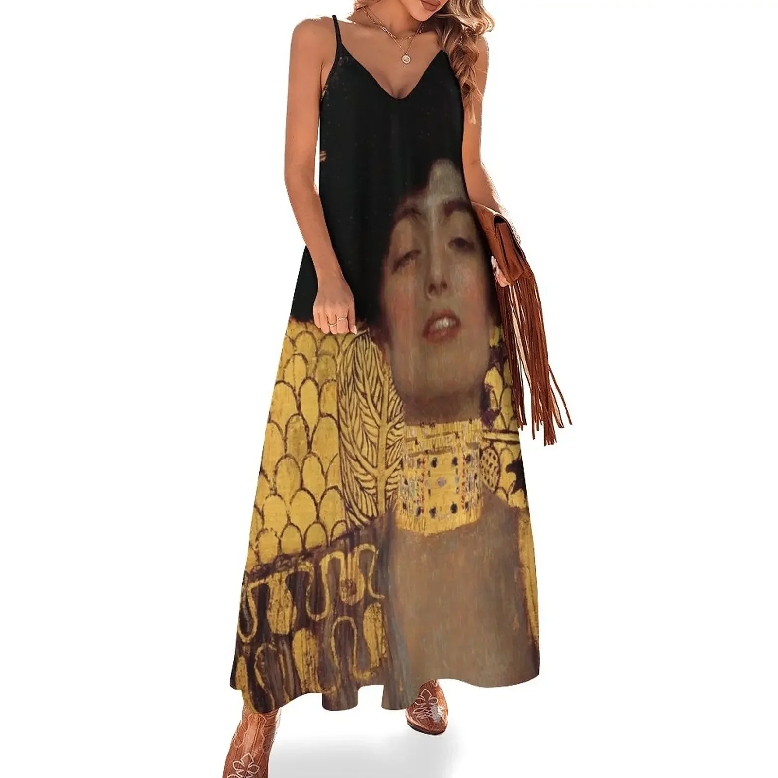 

Gustav Klimt: Judith and the Head of Holofernes, 1901 Sleeveless Dress Cocktail of dresses Summer skirt Dress
