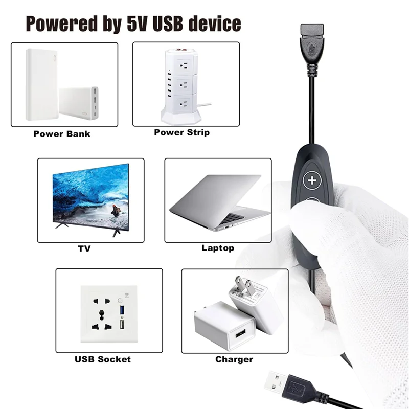 ABLQ Dimmer Switches For Led Lights Dimmer Light Switch Led 5V USB LED Dimmer Switch,