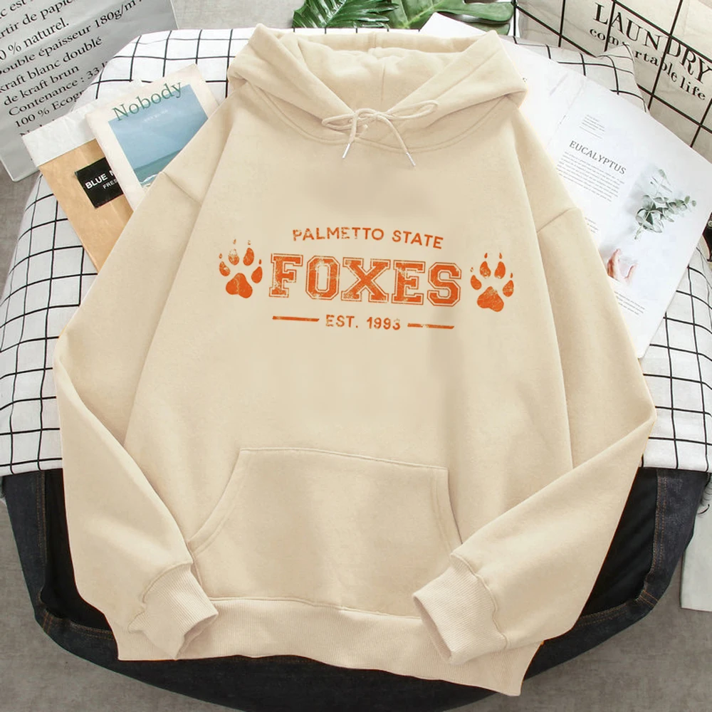 Palmetto State Foxes Hoodies For Women Gothic Pullover Korean Style Kawaii Hoodie All For The Games High Quality Classic Simple