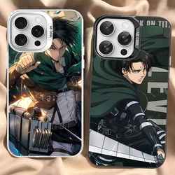 Anime Attack On Titan Levi Ackerman Phone Case For iPhone 16 15 14 13 12 11 Pro Max X XR XSMAX Matte Shockproof Back Cover