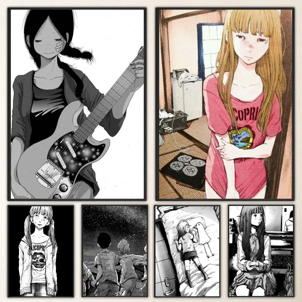 1pc Goodnight Punpun Anime Poster Self-adhesive Art Waterproof Paper Sticker Coffee House Bar Room Wall Decor