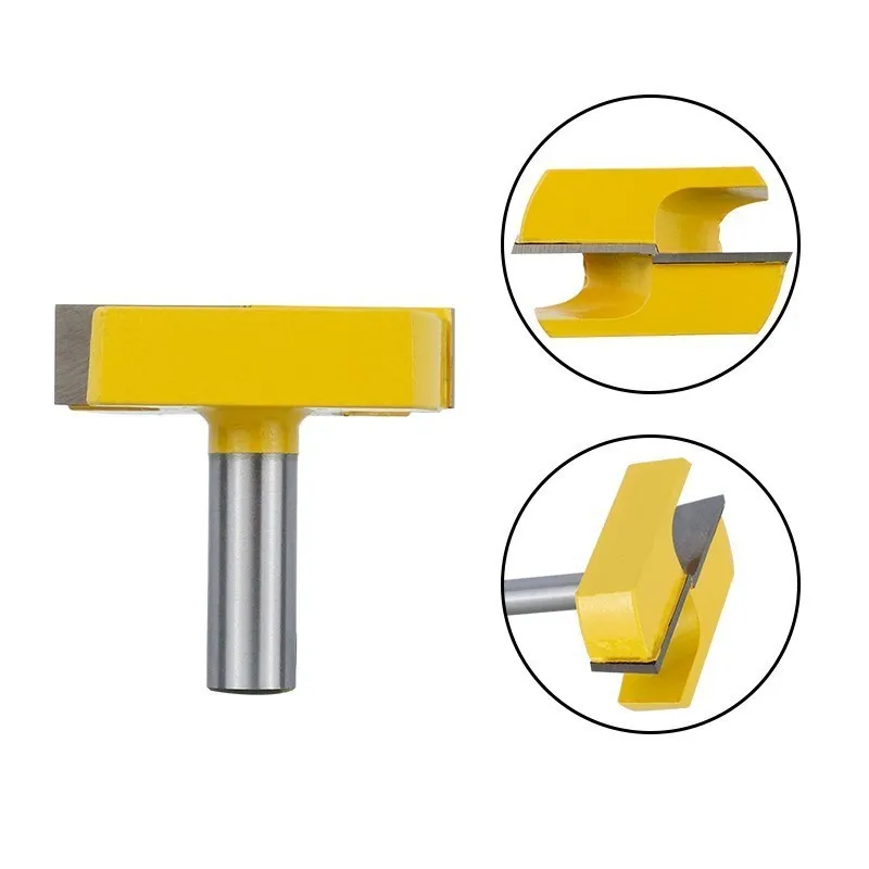 1/2inch Shank Cleaning Bottom Router Bits for Surface Planing Router Bit Milling Cutter for Woodworking