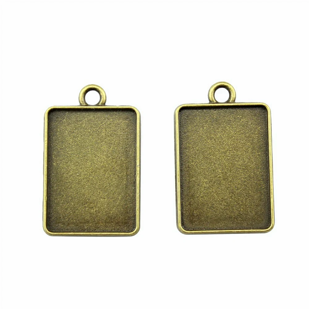 Fittings Graduation Accessories Parts Accessories Antique Bronze Oval Glass Cabochon Base Setting Tray Bezel Fit 18X25Mm 13X18Mm