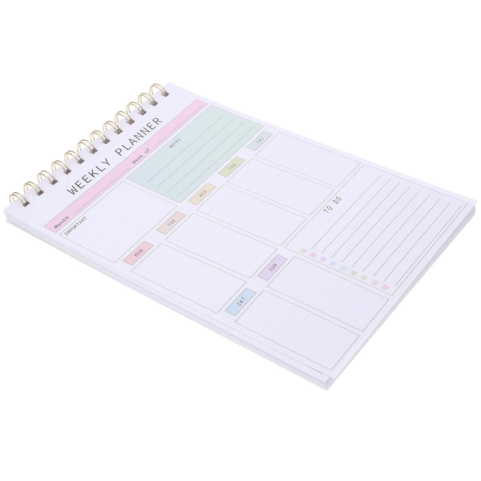 

Weekly Planner with Spiral Binding Weekly Notepad Projects Planner Notebook Week Planner Notebook Weekly Organizer Planner Weekl