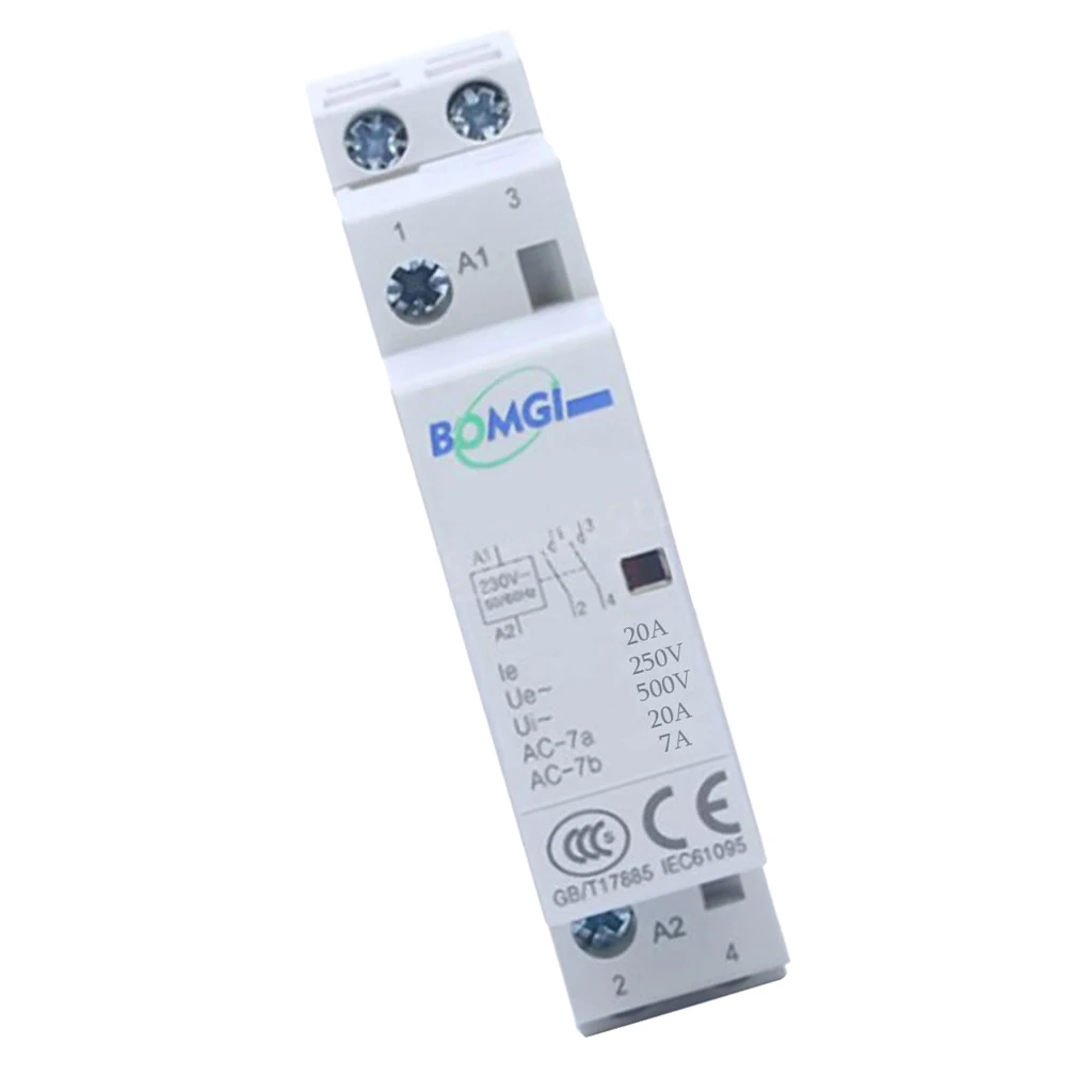 20A 230V 2 Pole Conttor 2 Normally Open DIN Heating Lighting image 4