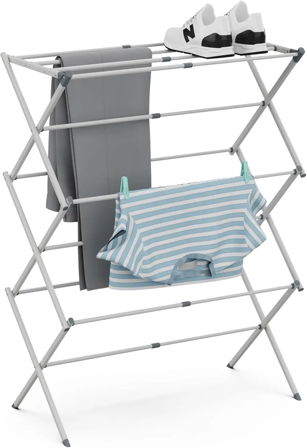 

Drying Rack for Laundry, Foldable Clothes Drying Rack, Small Collapsible Dry Rack for Clothes, Use for Indoor & Outdoor