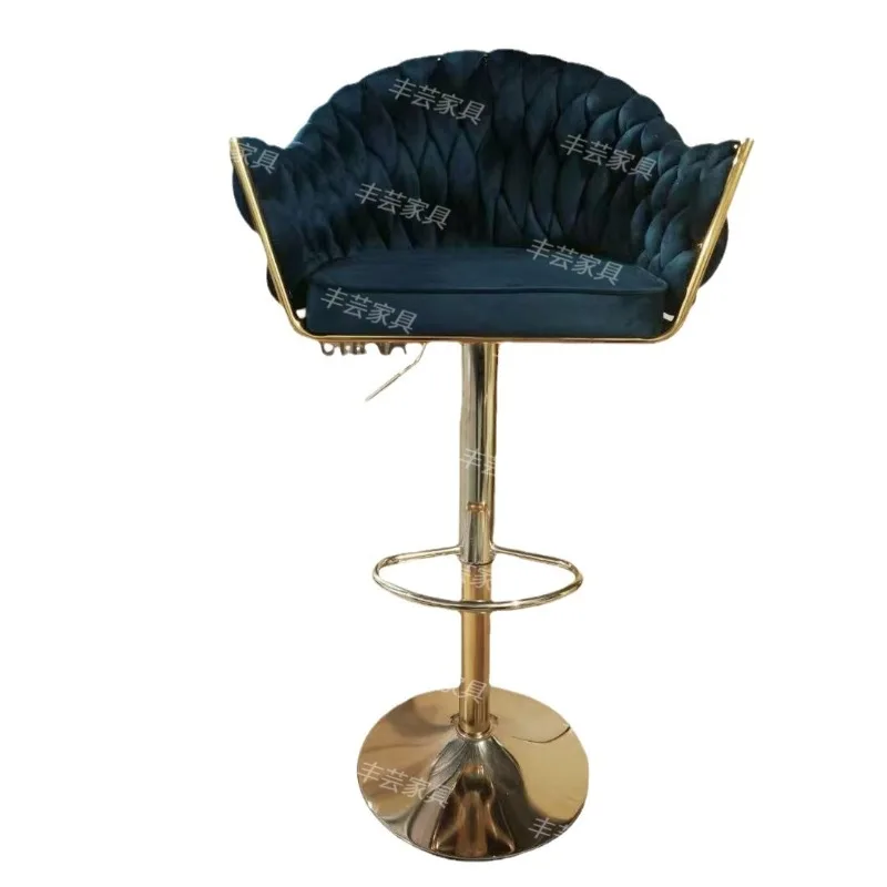 

Boutique new bar Nordic light luxury lifting rotating bar Modern simple bar chair Home high stool