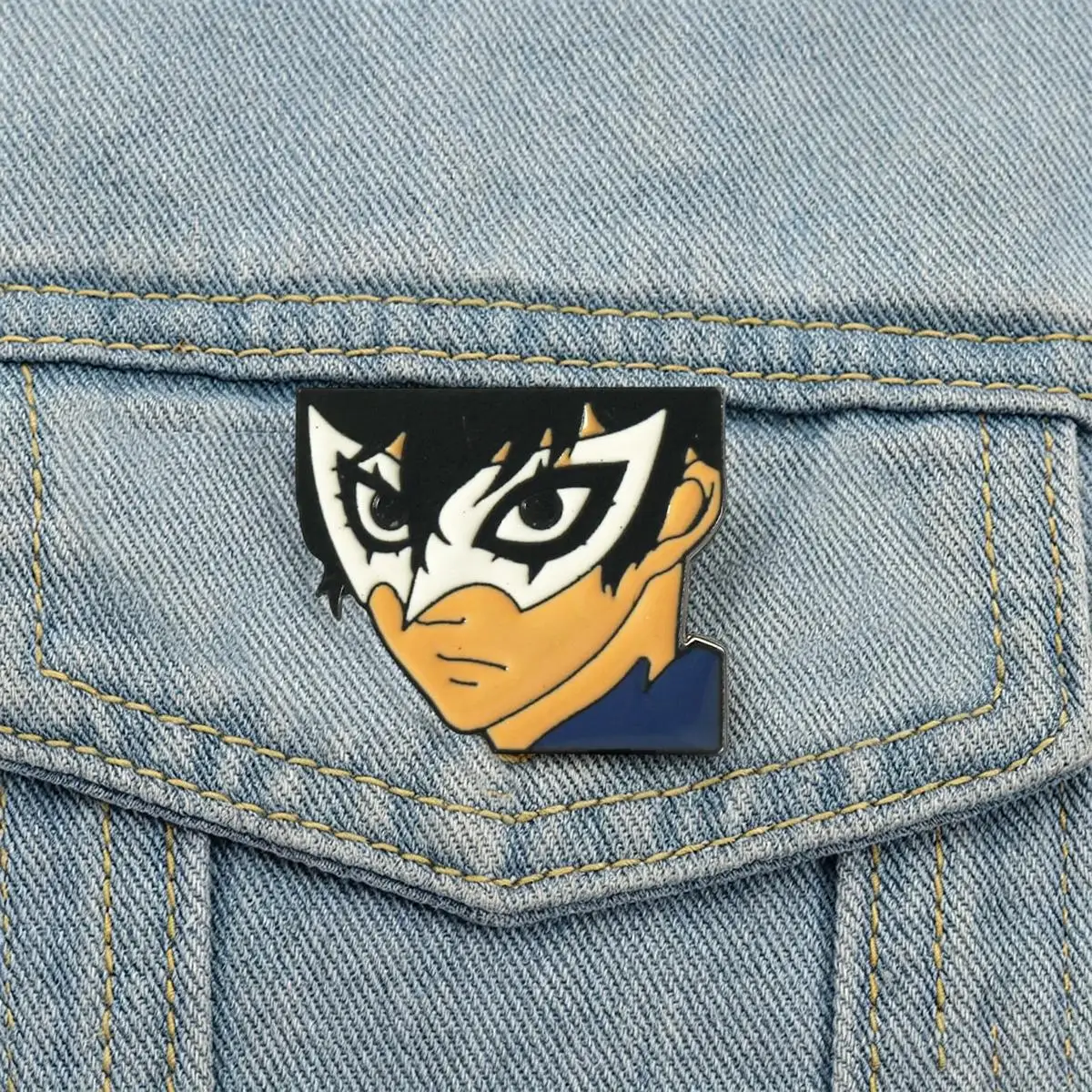 Game Joker Enamel Brooch Cartoon Character Ren Amamiya Backpack Lapel Pin Cosplay Clothing Jewelry Accessories Gift For Friends
