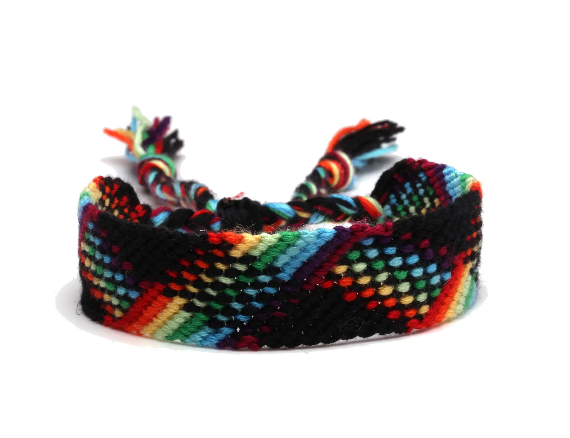 12 PCS/LOT LGBT Rainbow Rope Bracelets For Couple Pride Gay Women Men Handmade Woven Braided String Friendship Lover Jewelry