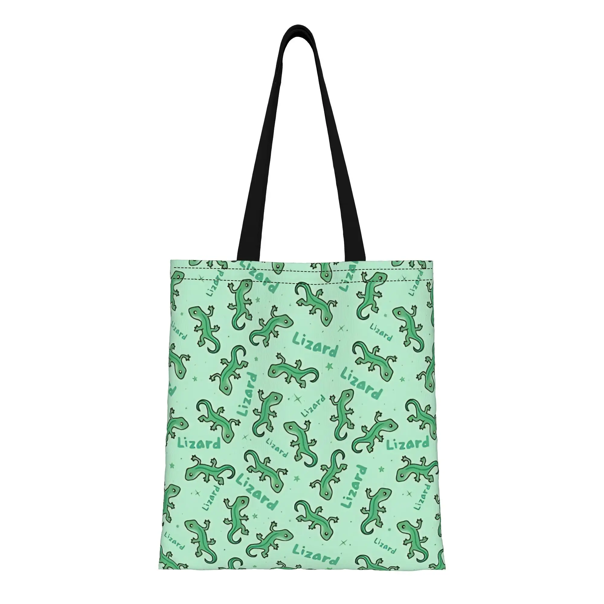 Lizard Lizard Lizard Lizard Lizard Canvas Woman Tote Bag for Shopping Travel Outdoor Heavy Duty Shoulder Handbag