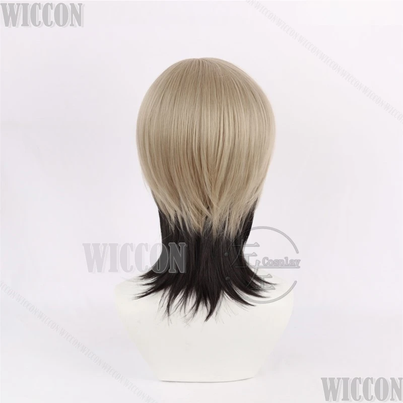 Zanka Nijiku أنيمي Gachiakuta السيد سيئة الموقف تأثيري شقراء أسود مزدوج اللون شعر مستعار رجل شعر قصير هالوين نافيداد كوميك كون #4