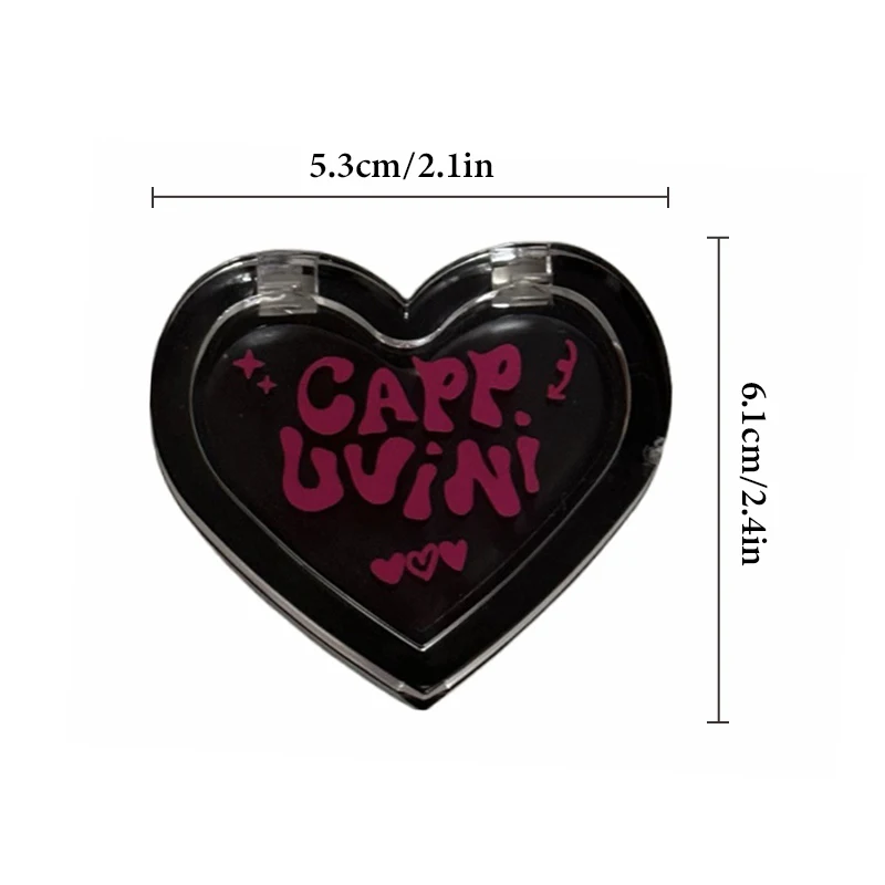 الحب شكل كابوفيني أحمر الخدود الأسود تغيير أحمر الخدود الخد تينت كريستال ترطيب الورد أحمر الخدود شفافة تشانغ جل روج كريم