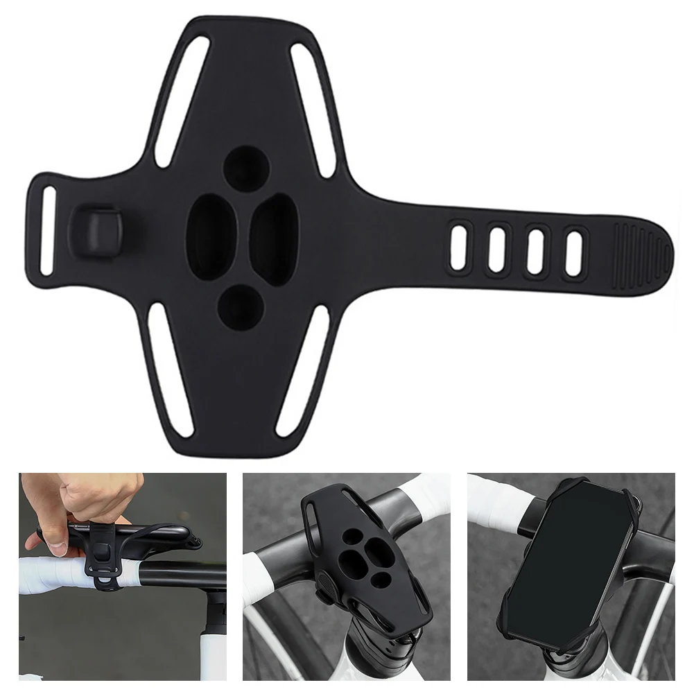 Electric Bicycle Mobile Phone Stand Mount Quick Release Silicone Phone Holder Road Bike Navigation Bracket Cycling Parts