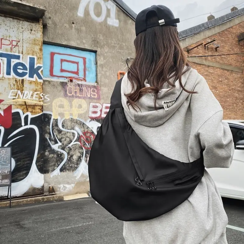 Work Crossbody Women Dumpling Black Class College Student Casual Single Shoulder Bag Backpack For Men ANI