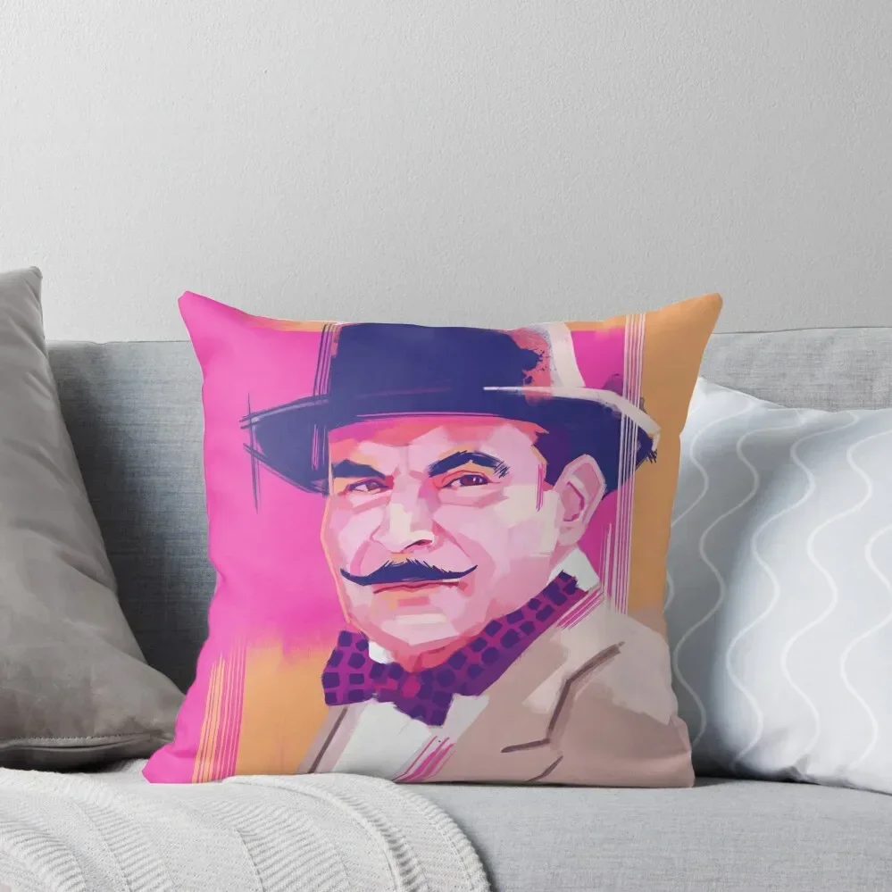 Hercule Poirot Throw Pillow Custom Cushion Pillow Case Christmas pillow