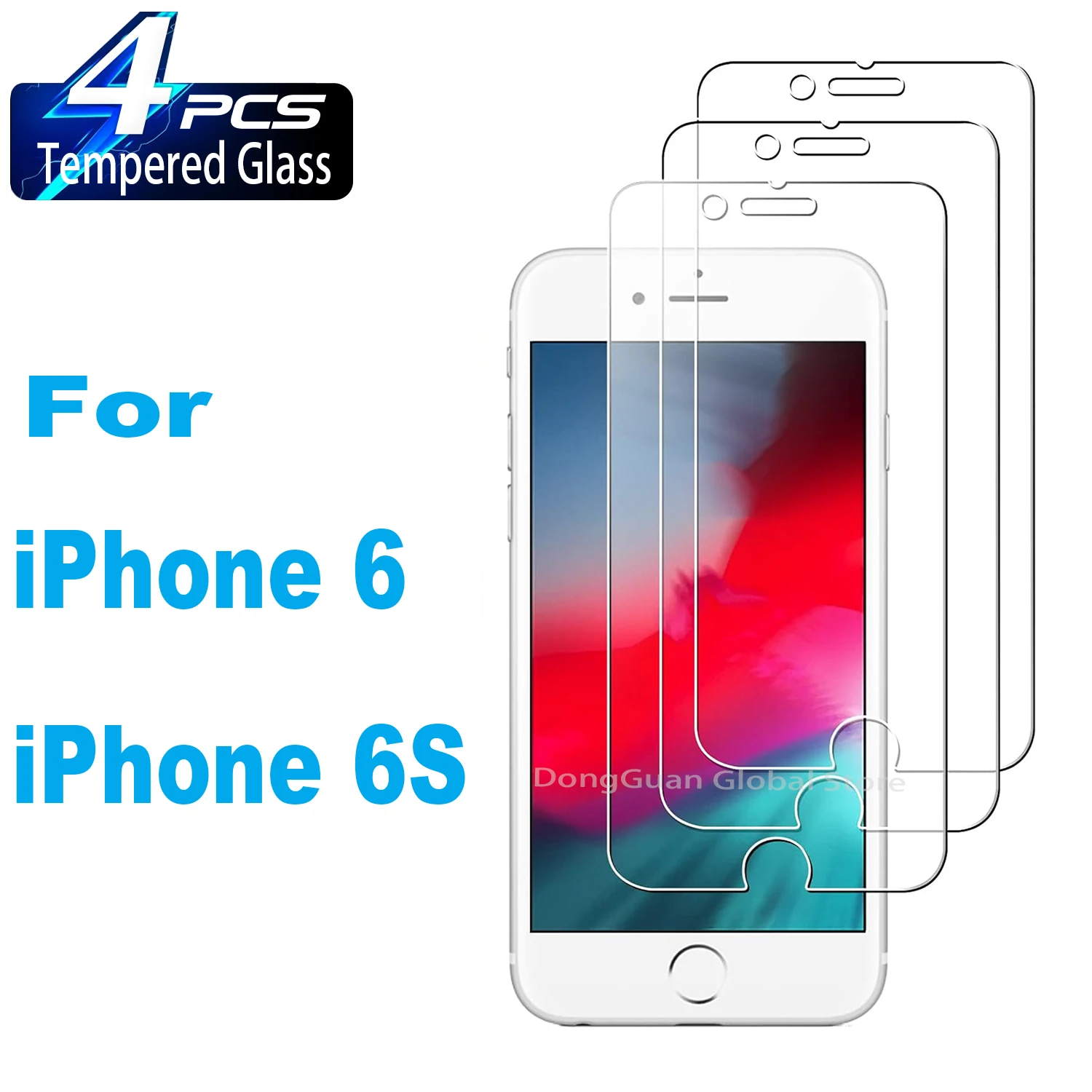 

For iPhone 6 / 6S Tempered Glass