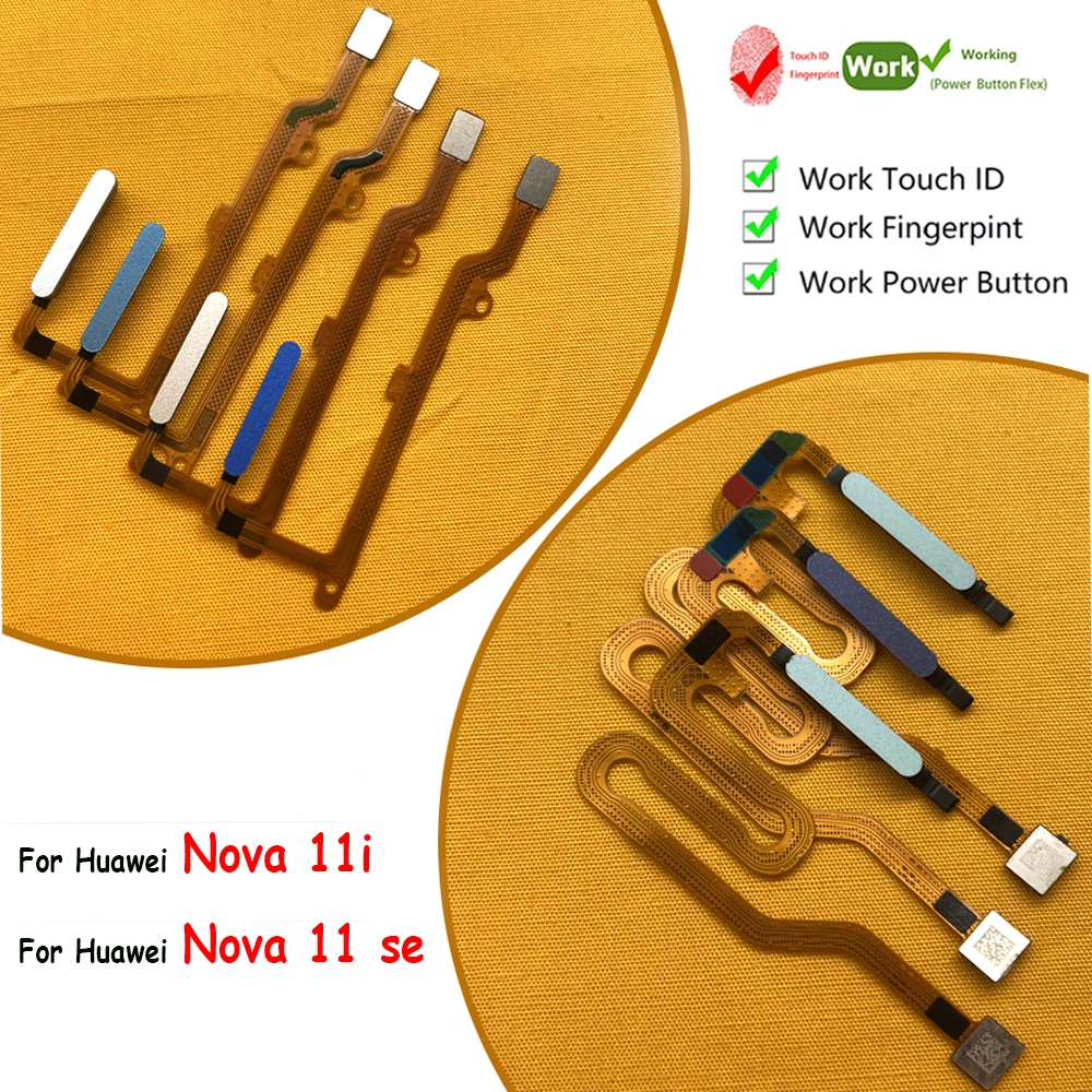 NEW For Huawei Nova 11i 11se 11SE Fingerprint Sensor Home Return Key Menu Button Flex Ribbon Cable