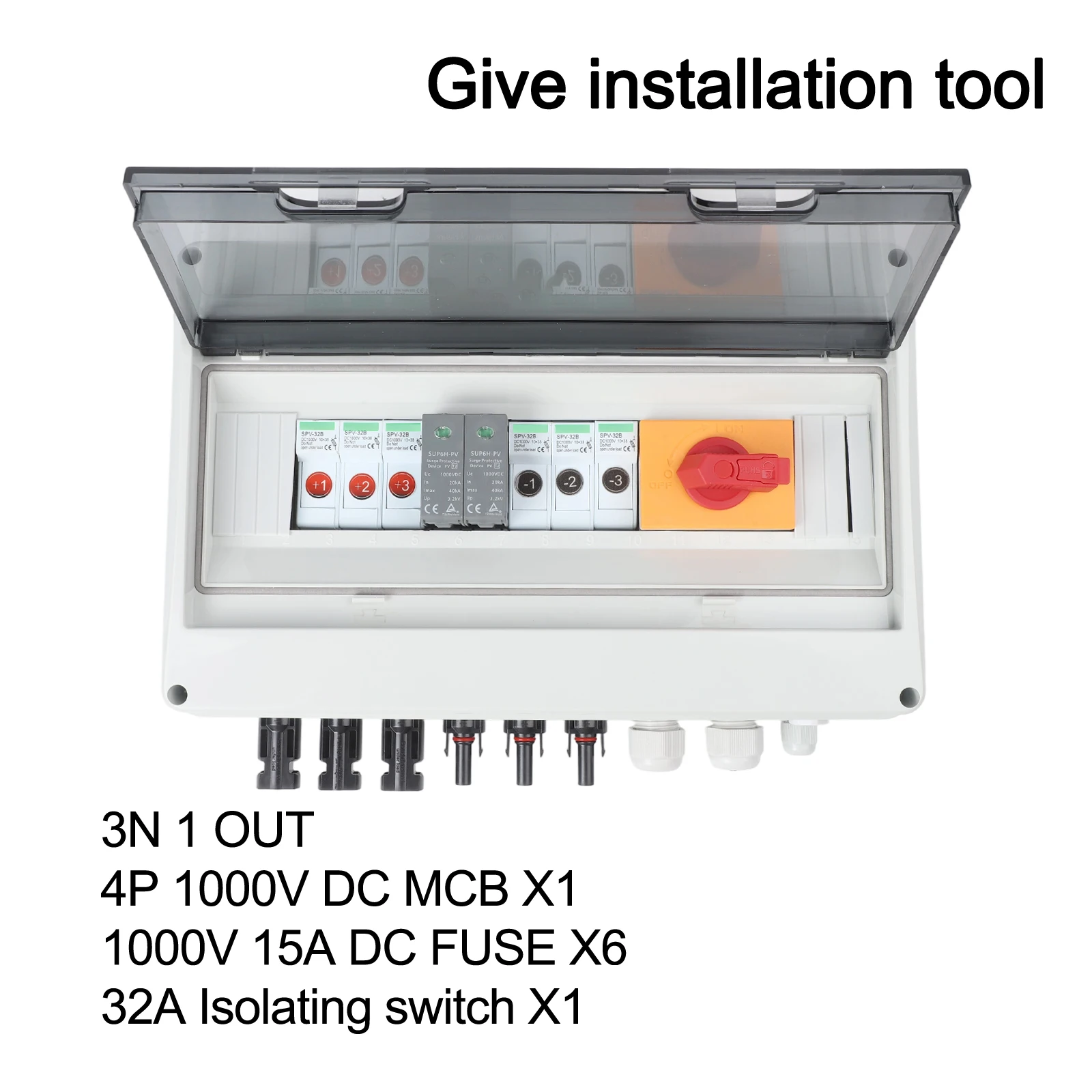 

Распределение мощности, распределительная коробка для фотоэлектрических систем, электроприборы, 1000 В, высокое качество, IP65, водонепроницаемый ПВХ для жилых растений на крыше