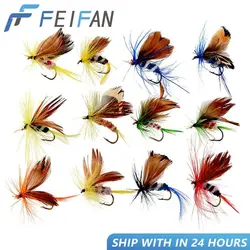 12Pcs/Set Insects Flies Fly Fishing Lures Bait High Carbon Steel Hook Fish Tackle With Super Sharpened Crank Hook Fishing Tools