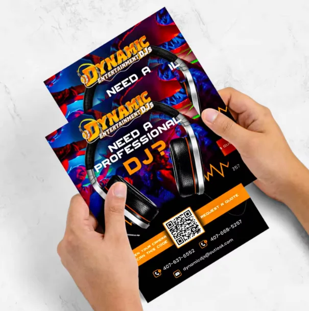 100/200pcs Customized outdoor advertising promotional flyers menu A5 A6 double-sided printed commercial flyers