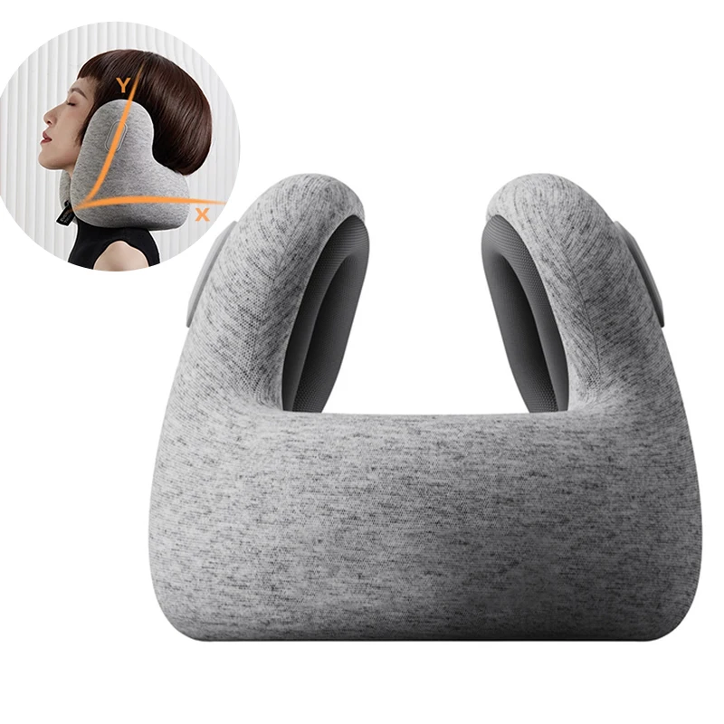 Customizable U Shaped Noise Reduction 30Db Neck Pillows Noise Cancelling Pillow Travel Sleep Pillow Cervical Healthcare Soft