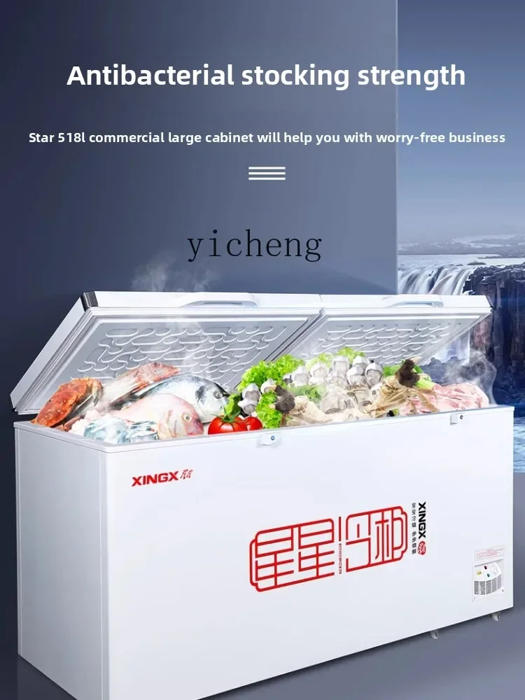 commercial freezer large-capacity refrigerated horizontal single temperature freezer fresh-keeping freezer