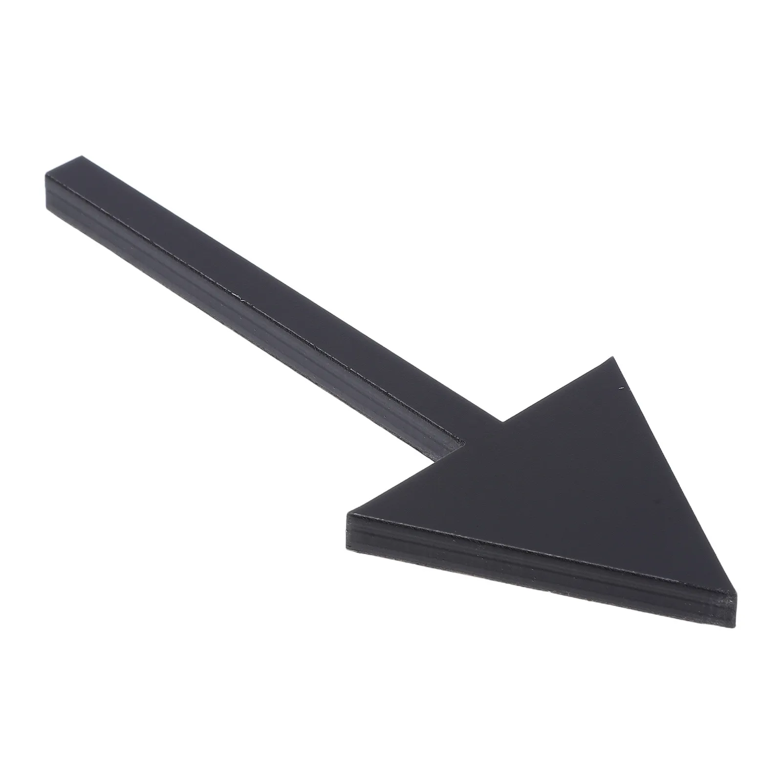 Black Acrylic Arrow Sign 4 Inch 3D Self Stick Wall Marker Directional Guide Sign for Office Warehouse Door Navigation Wayfinding