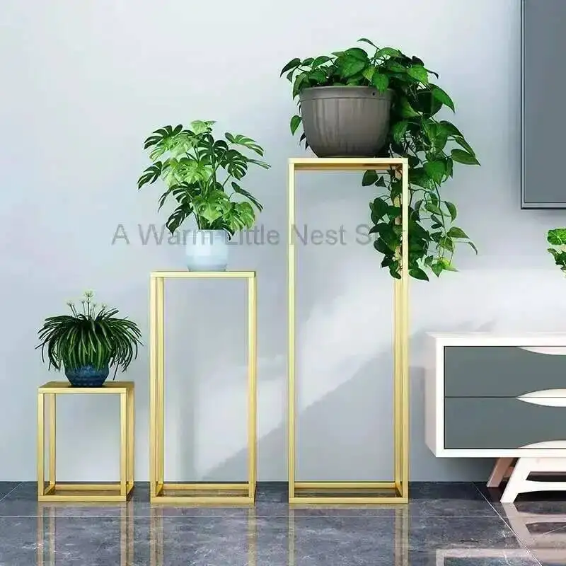 

Flower Living Display Stand Nordic Aesthetics Minimalist Room Plant Flower Pot Stand Designer Porte Plantes Home Furniture