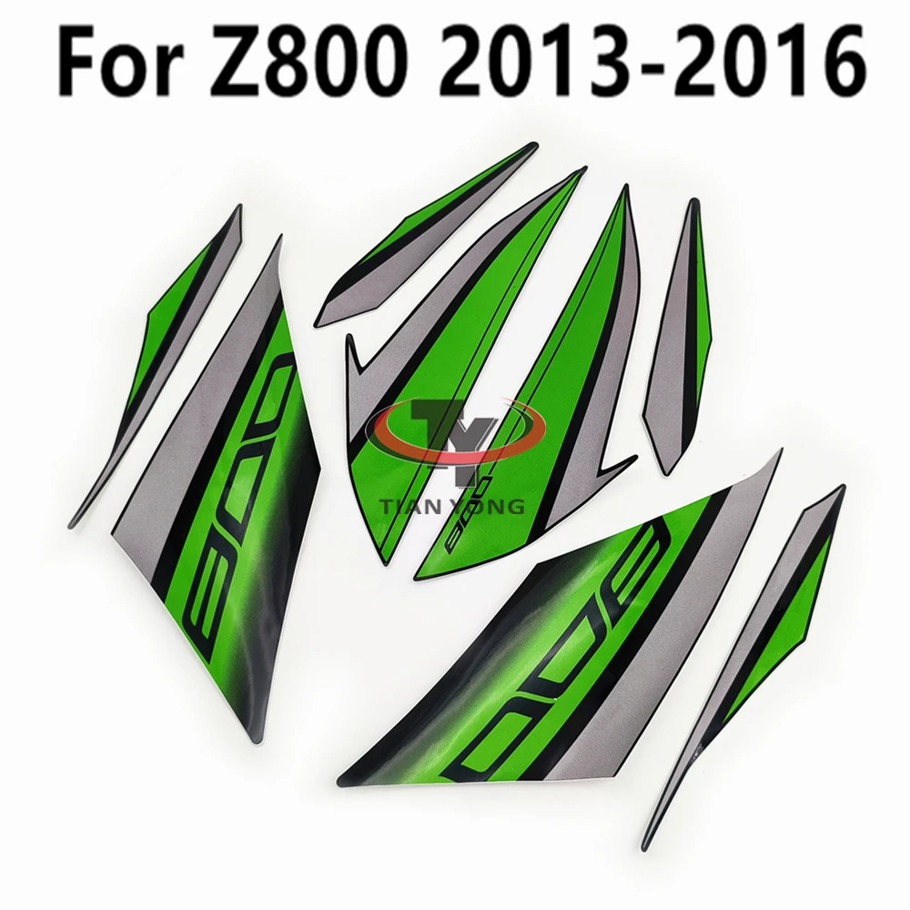 Applique Sticker Full Kit Silkscreen Applique Decorative Protector Motorcycle For Kawasaki Z800 2013-2014-2015-2016 High Quality