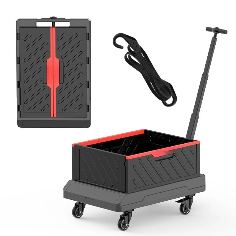 Multifunctional folding trolley car Outdoor shopping household trolley