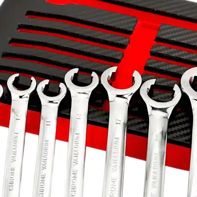 

7Pcs Double End Metric Flare Nut Wrench Set 6mm To 21mm For Fuel Brake Air Conditioning Line Repair Automotive Hand Tools Kit