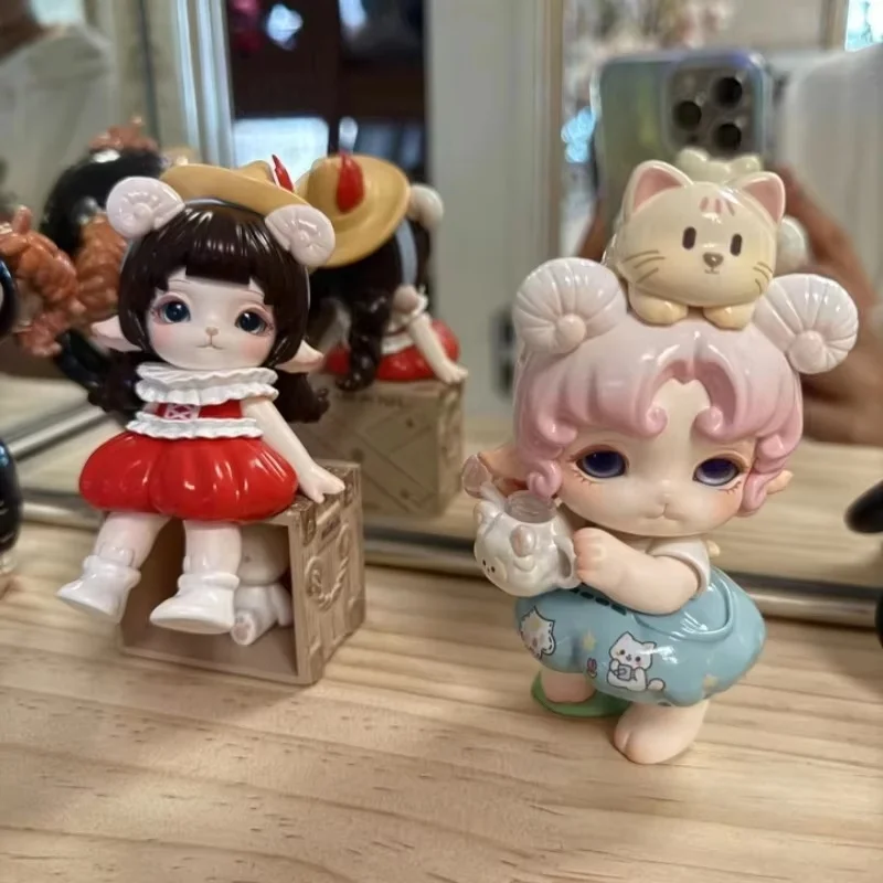 新しいホットミミア第三世代楊角村シリーズブラインドボックスアクションフィギュアデスクトップ飾る子供の誕生日プレゼント