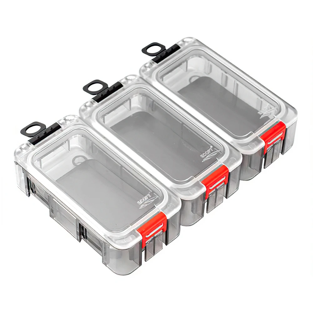 Small Plastic Tackle Box Freely Assemble Fishing Tackle Box With Strong Magnetic Luminous Waterproof Fishing Tackle Organizer