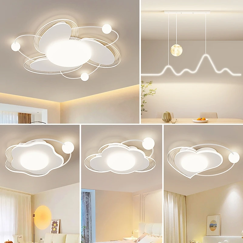 Modern LED Luxurious Ceiling Lamp For Living Dining Room Bedroom Study Baby Room Loft Chandelier Home Decor Lighting Fixture