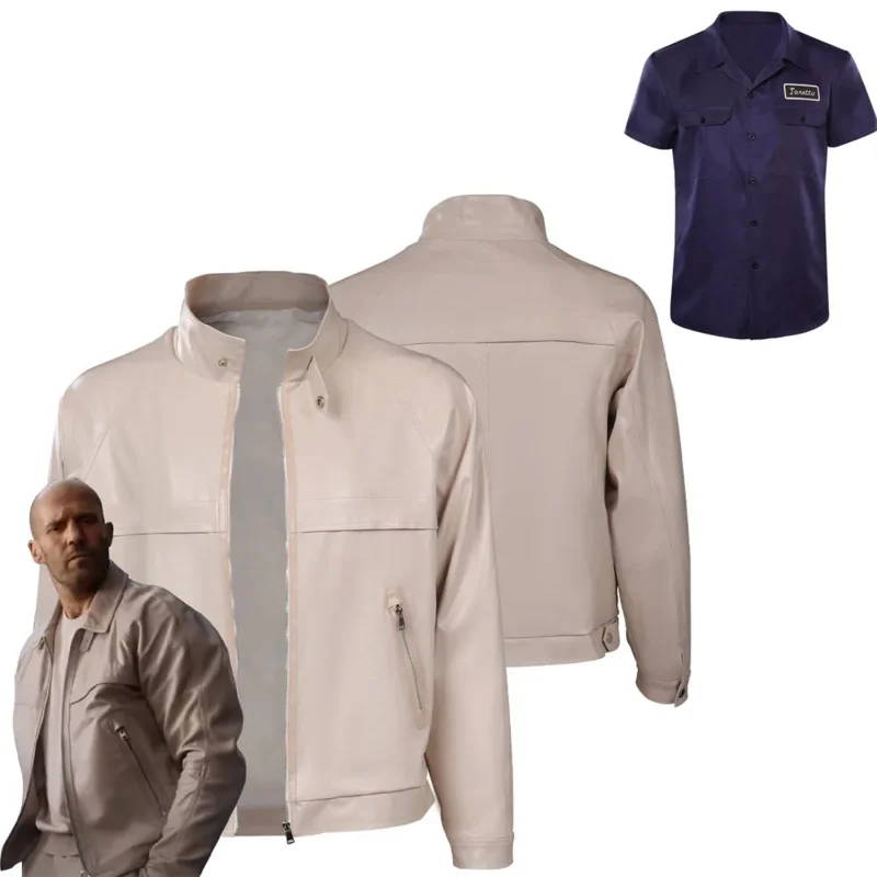 Dominic Toretto Deckard Shaw Cosplay Costume Coat Jacket Adult Men Male Movie Halloween Carnival Party Fashion Top Outwear PA585