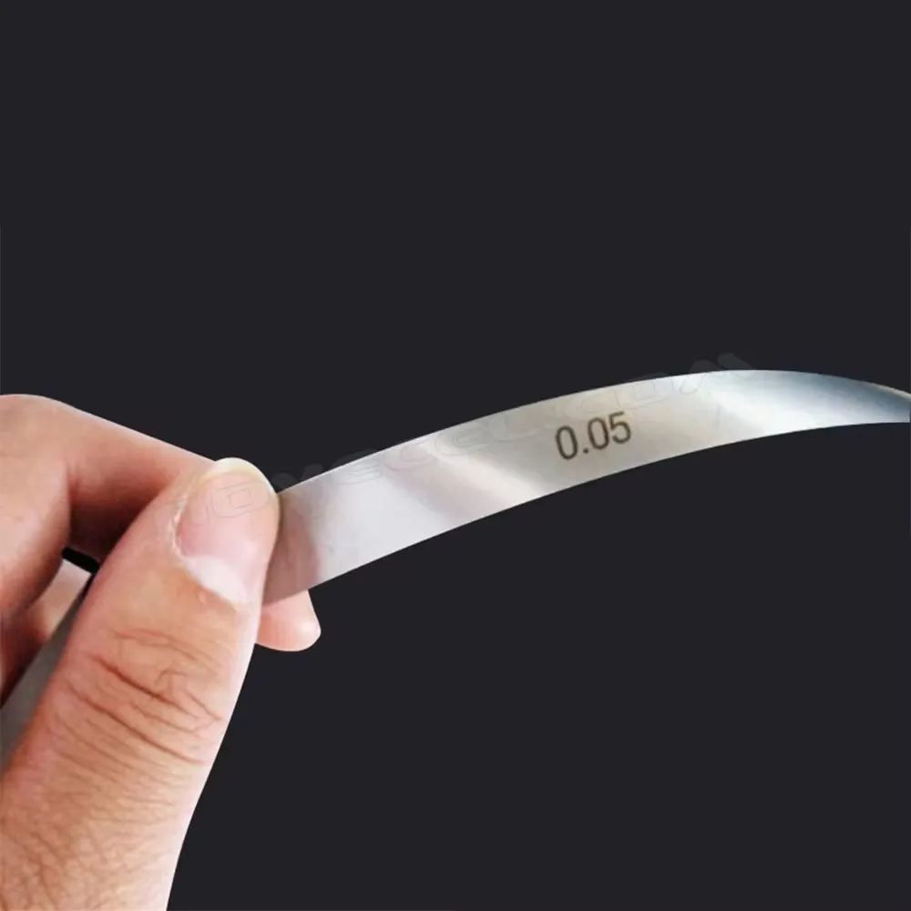 10pcs 0.05mm 0.08mm 0.1mm Ultra Thin Stainless Disassembly Pry Tool Curved Screen Separating Glass Screen Frame Removal