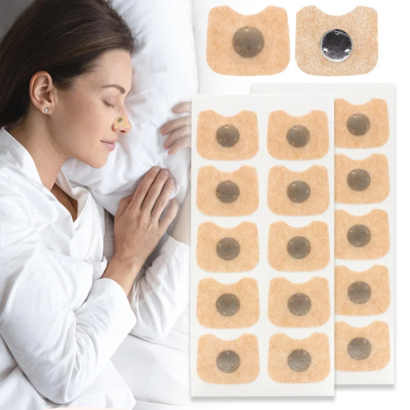 

30/60/90/120/180Pcs Nose Breathing Patches Magnetic Suction Iron Nasal Strips Increase Air Improve Sleeping Reduce Snoring Tool