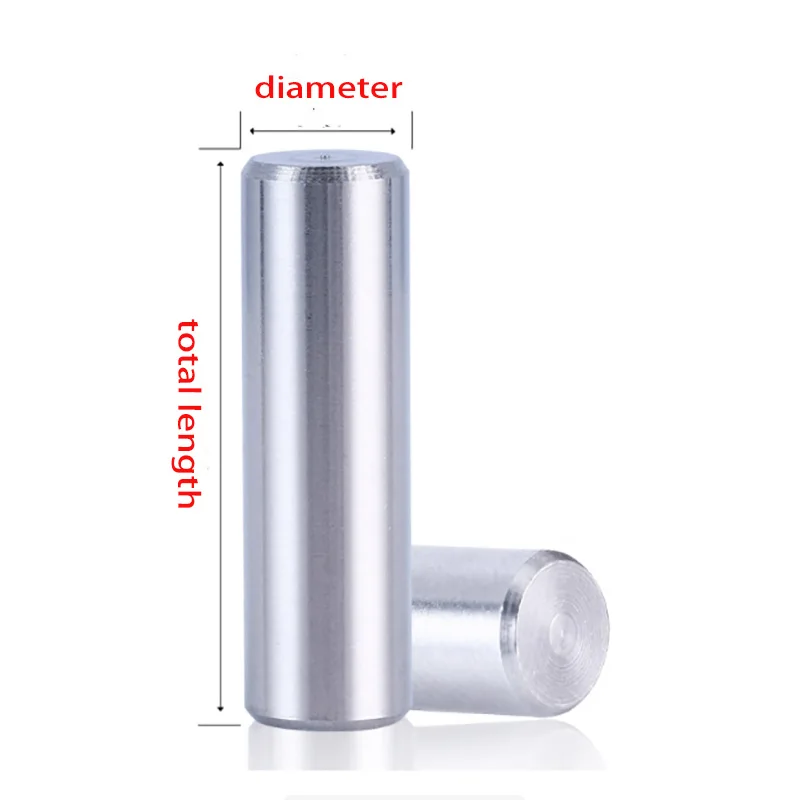 

304 stainless steel cylindrical pin GB119 cylindrical positioning pinM10 M12 M14 M16304 stainless steel fixed shaft pin