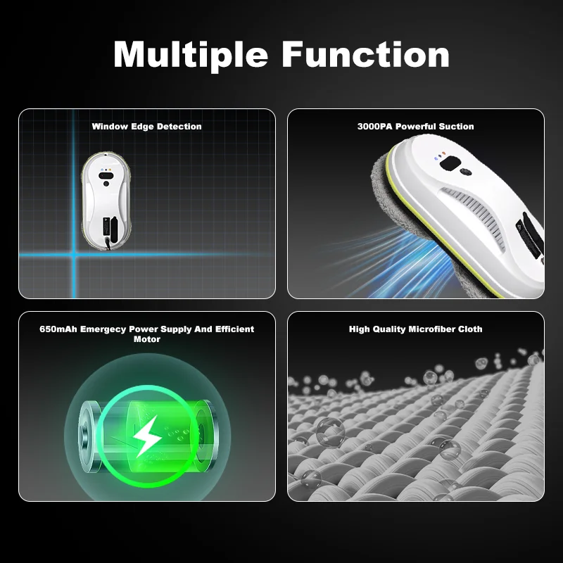 UPS system intelligent robot window cleaning unit