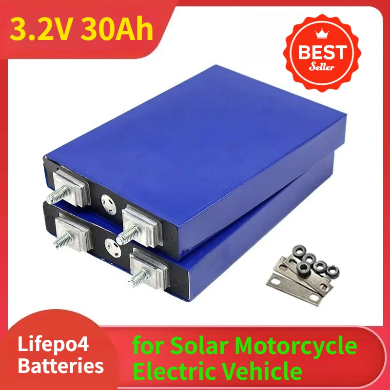

3.2V 30Ah Lifepo4 Batteries Lithium Iron Phosphate Battery Pack for Solar Motorcycle Electric Vehicle